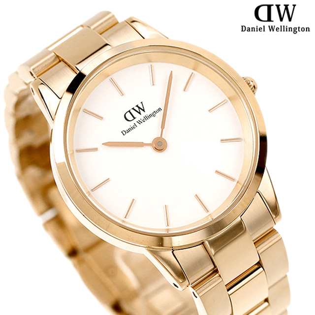  Shop Authentic Daniel Wellington Iconic Link White Dial Rose Gold Steel Strap Watch For Women - DW00100211 - Luxxuri