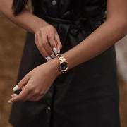  Shop Authentic Daniel Wellington Iconic Link Black Dial Rose Gold Steel Strap Watch for Women - DW00100212 - Luxxuri