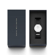  Shop Authentic Daniel Wellington Classic Cornwall White Dial Black Nylon Strap Watch For Men - DW00100258 - Luxxuri