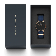  Shop Authentic Daniel Wellington Classic Bayswater Black Dial Black NATO Strap Watch For Women - DW00100281 - Luxxuri
