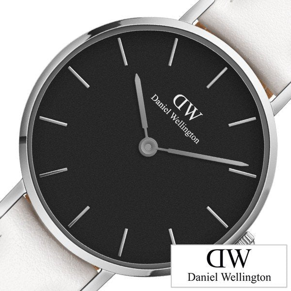  Shop Authentic Daniel Wellington Classic Petite Bondi Black Dial White Leather Strap Watch for Women - DW00100286 - Luxxuri