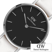 Shop Authentic Daniel Wellington Classic Petite Bondi Black Dial White Leather Strap Watch for Women - DW00100286 - Luxxuri