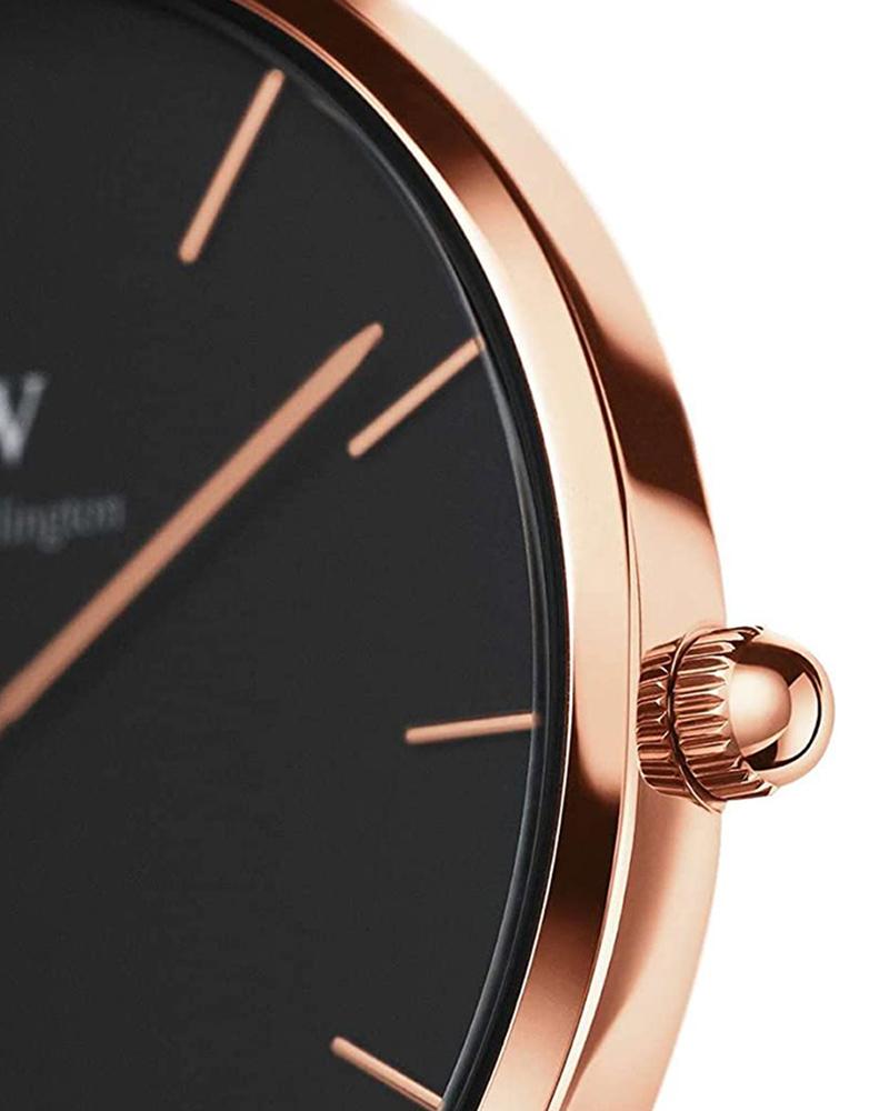  Shop Authentic Daniel Wellington Petite Ashfield Black Dial Black Mesh Strap Watch for Women - DW00100307 - Luxxuri