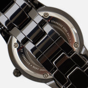  Shop Authentic Daniel Wellington Iconic Link Ceramic Black Dial Black Steel Strap Watch For Women - DW00100414 - Luxxuri