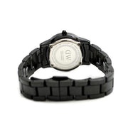 Shop Authentic Daniel Wellington Iconic Link Ceramic Black Dial Black Steel Strap Watch For Women - DW00100415 - Luxxuri