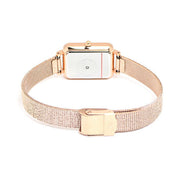  Shop Authentic Daniel Wellington Quadro Melrose Black Dial Rose Gold Mesh Bracelet Watch For Women - DW00100432 - Luxxuri