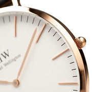  Shop Authentic Daniel Wellington Classic Reading White Dial Black Leather Strap Watch For Men - DW00100014 - Luxxuri
