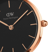  Shop Authentic Daniel Wellington Petite Cornwall Black Dial Black Nylon Strap Watch for Women - DW00100247 - Luxxuri