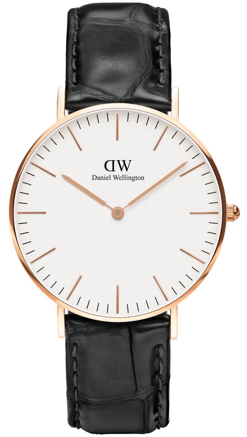  Shop Authentic Daniel Wellington Classic Petite Sheffield White Dial Black Leather Strap Watch For Women - DW00100230 - Luxxuri