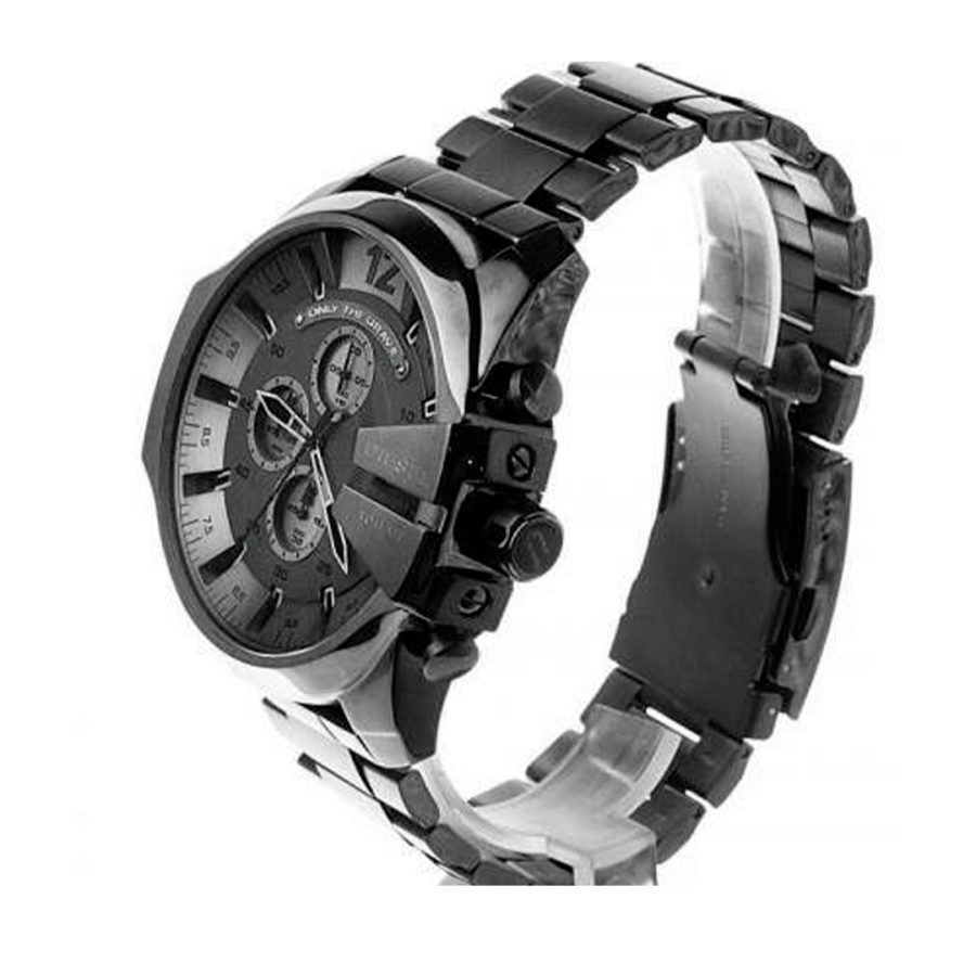  Shop Authentic Diesel Mega Chief Chronograph Grey Dial Gunmetal Men's Watch - DZ4282 - Luxxuri