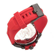 Shop Authentic Diesel Mega Chief Chronograph Black Dial Red Silicone Strap Watch For Men - DZ4427 - Luxxuri