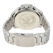  Shop Authentic Diesel Mega Chief Chronograph Silver Dial Silver Steel Strap Watch For Men - DZ4477 - Luxxuri