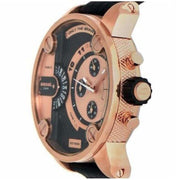  Shop Authentic Diesel Little Daddy Black & Gold Dial Black Leather StrapWatch For Men - DZ7282 - Luxxuri