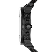  Shop Authentic Diesel Little Daddy Chronograph Black Dial Black Leather Strap Watch For Men - DZ7291 - Luxxuri