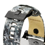 Shop Authentic Diesel Big Daddy Chronograph Black Dial Black Leather Strap Watch For Men - DZ7311 - Luxxuri