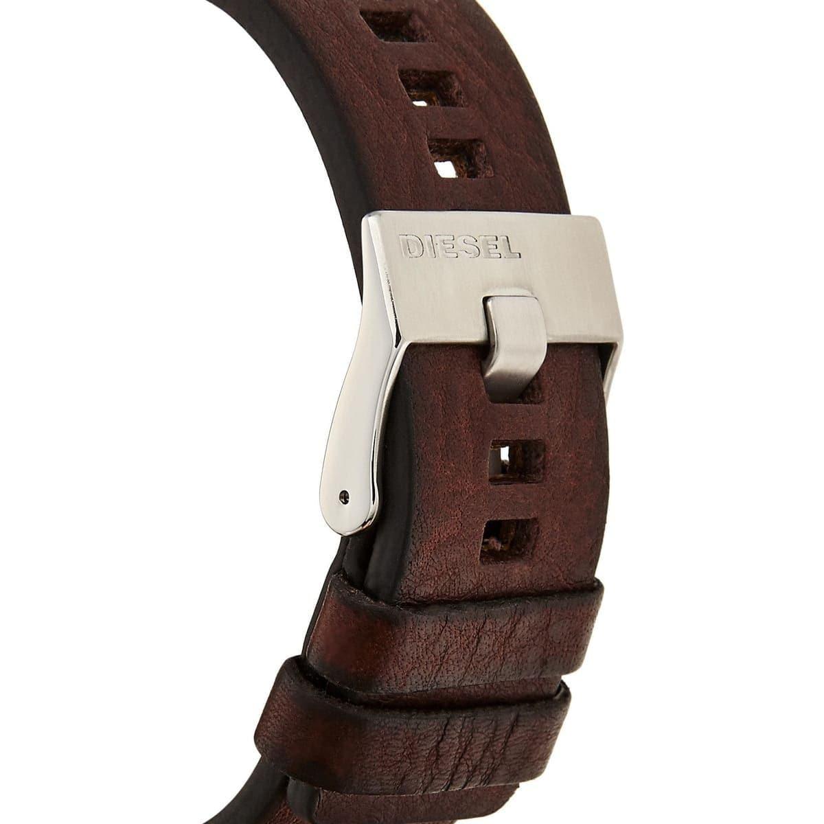  Shop Authentic Diesel BAMF Chronograph Beige Dial Brown Leather Strap Watch For Men - DZ7343 - Luxxuri
