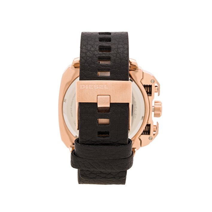  Shop Authentic Diesel BAMF Chronograph Black Dial Black Leather Strap Watch For Men - DZ7346 - Luxxuri