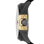  Shop Authentic Diesel Uber Chief Two Hand Black Dial Black Leather Strap Watch For Men - DZ7377 - Luxxuri