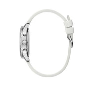  Shop Authentic Guess Marina Quartz White Dial White Rubber Strap Watch For Women - W1025L1 - Luxxuri