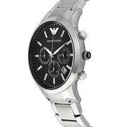 Shop Authentic Emporio Armani Classic Chronograph Black Dial Silver Steel Strap Watch For Men - AR2434 - Luxxuri