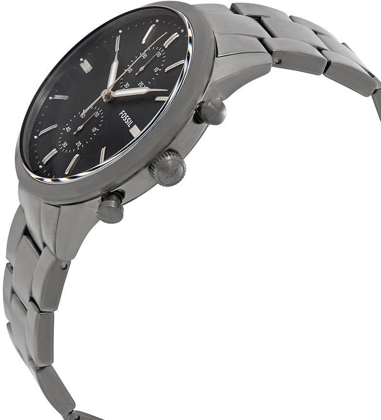  Shop Authentic Fossil Townsman Chronograph Black Dial Silver Steel Strap Watch for Men - FS5349 - Luxxuri
