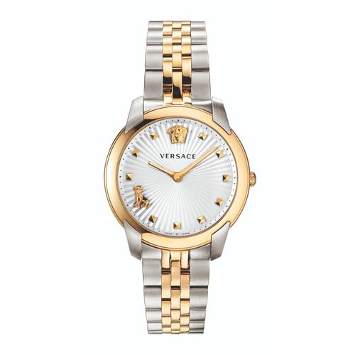  Shop Authentic Versace Audrey Quartz White Dial Two Tone Steel Strap Watch for Women - VELR00519 - Luxxuri