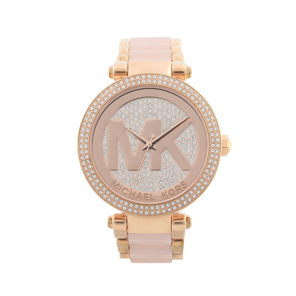  Shop Authentic Michael Kors Parker Pink Dial Pink Steel Strap Watch for Women - MK6176 - Luxxuri