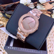  Shop Authentic Marc Jacobs Marci Crystals Rose Gold Dial Rose Gold Steel Strap Watch for Women - MBM3192 - Luxxuri