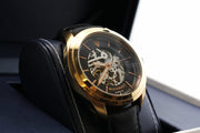  Shop Authentic Maserati Traguardo Automatic Black Skeleton Dial Black Leather Strap Watch For Men - R8821112001 - Luxxuri