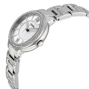  Shop Authentic Fossil Virginia Silver Dial Silver Steel Strap Watch for Women - ES3282 - Luxxuri