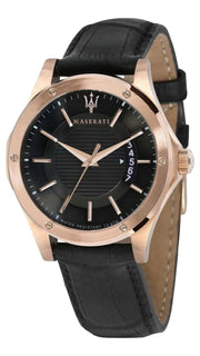  Shop Authentic Maserati Circuito Black Dial Black Leather Strap Watch For Men - R8851127001 - Luxxuri