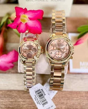  Shop Authentic Michael Kors Blair Chronograph Rose Gold Dial Two Tone Steel Strap Watch for Women - MK6316 - Luxxuri