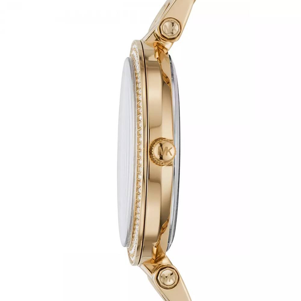  Shop Authentic Michael Kors Darci Pink Dial Gold Steel Strap Watch for Women - MK3444 - Luxxuri