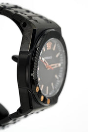  Shop Authentic Versace Chain Reaction Quartz Black Dial Black Steel Strap Watch for Men - VEDY00719 - Luxxuri