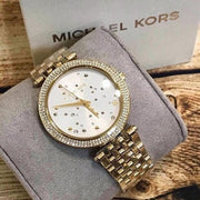 Shop Authentic Michael Kors Darci White Dial Gold Steel Strap Watch for Women - MK3727 - Luxxuri