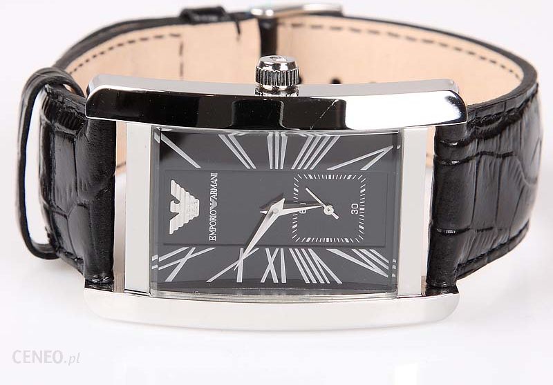  Shop Authentic Emporio Armani Black Dial Black Leather Strap Watch For Men - AR0143 - Luxxuri