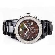  Shop Authentic Emporio Armani Ceramica Black Dial Black Ceramic Strap Watch For Men - AR1455 - Luxxuri