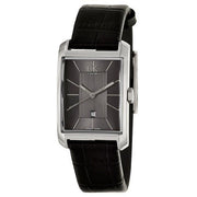  Shop Authentic Calvin Klein Window Black Dial Black Leather Strap Watch for Men - K2M23107 - Luxxuri