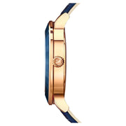  Shop Authentic Swarovski Octea Lux Blue Dial Blue Leather Strap Watch for Women - 5414413 - Luxxuri