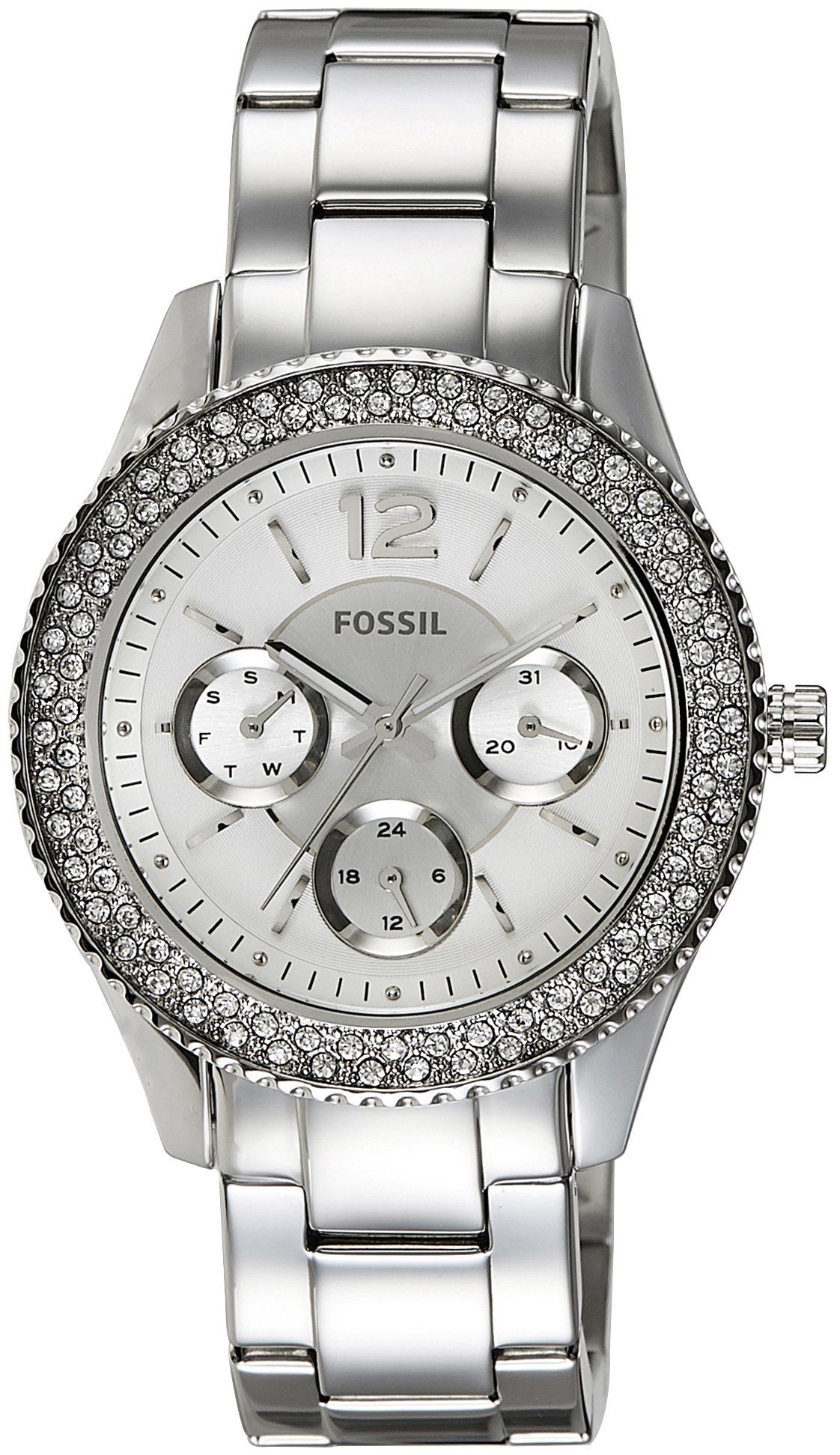  Shop Authentic Fossil Stella Silver Dial Silver Steel Strap Watch for Women - ES3588 - Luxxuri