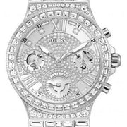  Shop Authentic Guess Moonlight Multi Function Diamonds Silver Dial Silver Steel Strap Watch for Women - GW0320L1 - Luxxuri