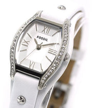  Shop Authentic Fossil Molly White Dial White Leather Strap Watch for Women - ES3288 - Luxxuri