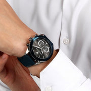  Shop Authentic Maserati Traguardo Chronograph Blue Dial Black Silicone Strap Watch For Men - R8871612046 - Luxxuri