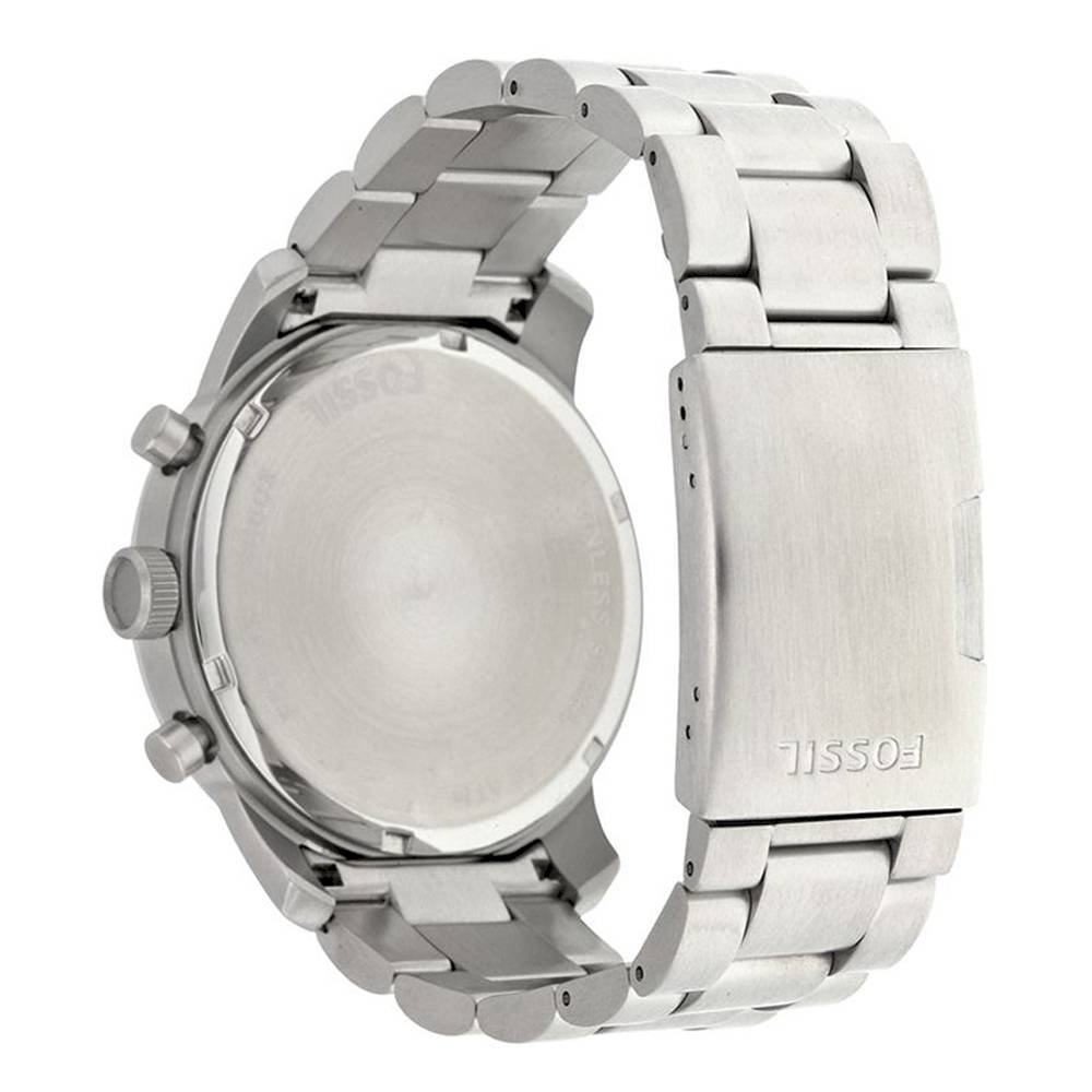  Shop Authentic Fossil Pilot Chronograph Black Dial Silver Steel Strap Watch for Men - FS5141 - Luxxuri