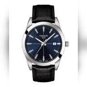  Shop Authentic Tissot Gentlemen Blue Dial Black Leather Strap Watch for Men - T127.410.16.041.01 - Luxxuri
