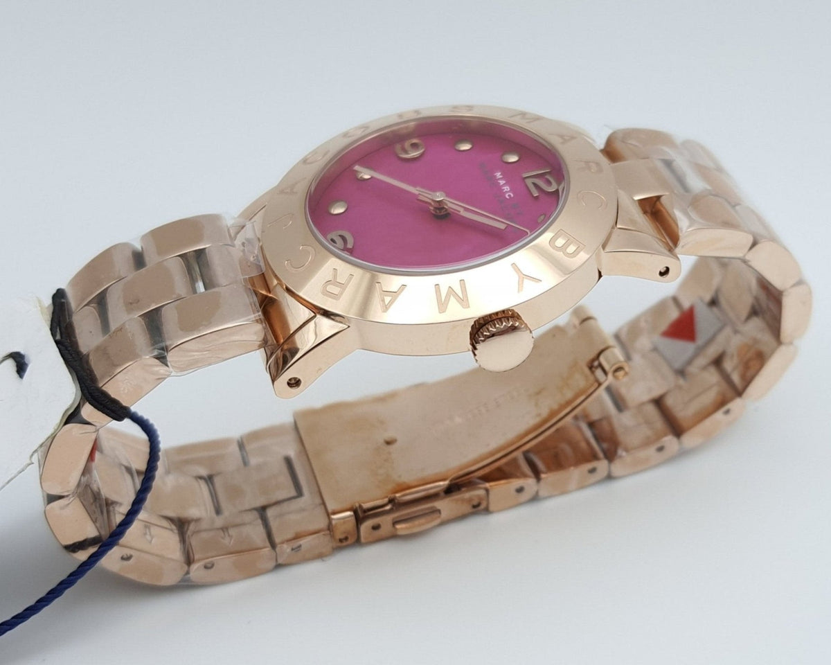  Shop Authentic Marc Jacobs Amy Pink Dial Rose Gold Steel Strap Dial Watch for Women - MBM8625 - Luxxuri