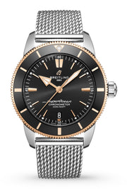  Shop Authentic Breitling Superocean Heritage B20 Automatic 44 Black Dial Silver Mesh Bracelet Watch for Men - UB2030121B1A1 - Luxxuri