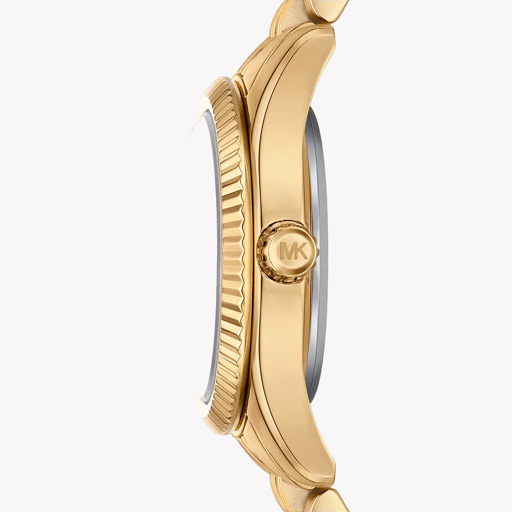  Shop Authentic Michael Kors Lexington Three Hand Blue Dial Gold Steel Strap Watch for Women - MK4813 - Luxxuri