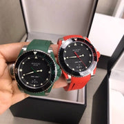  Shop Authentic Gucci Dive Black Dial Green Rubber Strap Watch For Men - YA136310 - Luxxuri