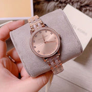  Shop Authentic Michael Kors Melissa Analog Rose Gold Dial Rose Gold Steel Strap Watch For Women - MK4396 - Luxxuri